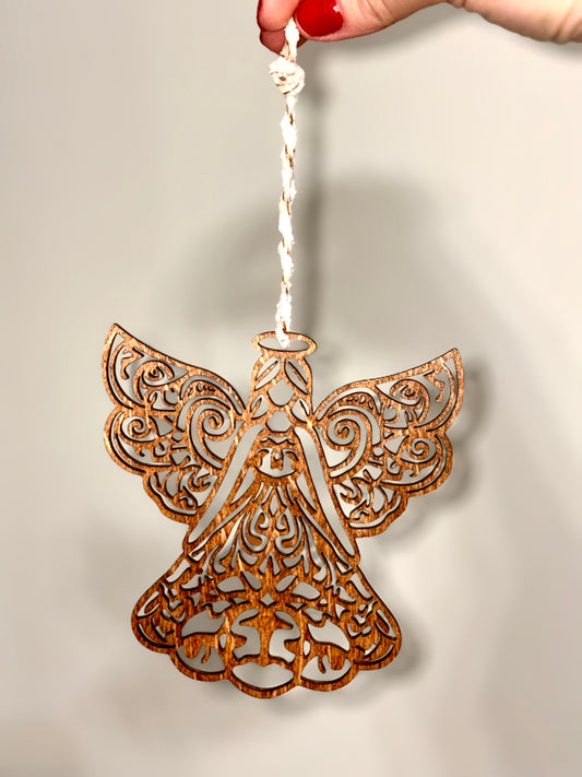 Carved Angel Ornament