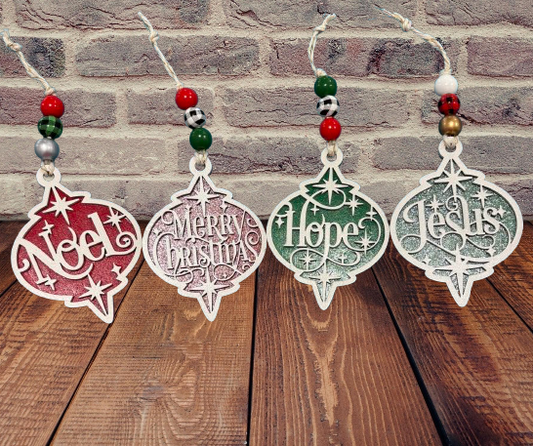 Handmade Wooden Christmas Ornaments